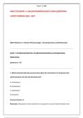 NUR 210 EXAMS 1&ndash;4 GALEN PHARMACOLOGY EXAM QUESTIONS &NewLine;LATEST VERSION 2026 - 2027
