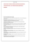 NUR 242 EXAM 3&colon; MEDICAL-SURGICAL NURSING 2026 QUESTIONS &NewLine;LATEST EDITION 2026 &ndash; 2027 VERSION SOLVED QUESTIONS & &NewLine;ANSWERS