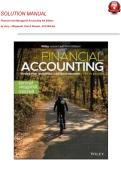 FULL SOLUTION MANUAL FOR Financial And Managerial Accounting 4th Edition by Jerry J Weygandt&comma; Paul D Kimmel&comma; Jill E Mitchel Complete Solutions