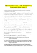 API Exam 1 with all Correct & 100&percnt; Verified Answers &vert;Latest Version &vert;Already Graded A&plus;