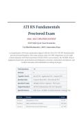 ATI RN FUNDAMENTALS PROCTORED ACTUAL EXAM 2026&sol;2027 &vert; NGN Style Questions & Case Scenarios &vert; Verified Rationales &vert; 100&percnt; Guarantee Pass &vert; A&plus; Graded&NewLine;&NewLine;