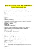 API 580 Test Questions with all Correct & 100&percnt; Verified Answers &vert;Guaranteed to Pass