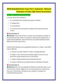 NFHS Basketball Rules Exam Part 1 Evaluation &ndash;National &NewLine;Federation of State High School Associations 