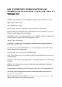 CARE OF OLDER PEOPLE REVIEWER QUESTIONS AND ANSWERS &vert; CARE OF OLDER PEOPLE STUDY GUIDE & PRACTICE TEST 2026&sol;2027&NewLine;&NewLine;