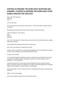 CHAPTER 24 ASSESSING THE OLDER ADULT QUESTIONS AND ANSWERS &vert; CHAPTER 24 ASSESSING THE OLDER ADULT STUDY GUIDE & PRACTICE TEST 2026&sol;2027