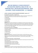  NR 606 MODULE 2 EXAM 2026&sol;2027 &vert; PSYCHIATRIC MENTAL HEALTH NP &vert; 40 VERIFIED Q&A &vert; DETAILED RATIONALES &vert; NGN-ALIGNED &vert; PASS GUARANTEED &ndash; A&plus; GRADED