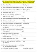 API Written Exam Study with all Correct & 100&percnt; Verified Answers &vert;Actual Complete Update &vert;Already Graded A&plus;