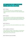 UST INSPECTOR ICC COMPLETE EXAM&NewLine;REVIEW WITH FULL SOLUTIONS