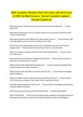 SSDA Academy Window Clerk 421 Exam with all Correct & 100&percnt; Verified Answers &vert;Actual Complete Update &vert;Already Graded A&plus;