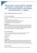 NUR 621 EXAM 1 LATEST 2026&sol;2027 &vert; NURSING LEADERSHIP & MANAGEMENT &vert; 40 VERIFIED Q&A &vert; DETAILED RATIONALES &vert; NGN-ALIGNED &vert; PASS GUARANTEED &ndash; A&plus; GRADED