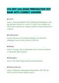 UTA INSY 2303 EXAM PREPARATION TEST&NewLine;BANK WITH CORRECT ANSWERS