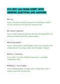 UTA INSY 2303 EXAM SCRIPT WITH&NewLine;VERIFIED QUESTIONS AND ANSWERS