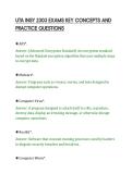 UTA INSY 2303 EXAMS KEY CONCEPTS AND&NewLine;PRACTICE QUESTIONS&NewLine;