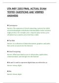 UTA INSY 2303 FINAL ACTUAL EXAM&NewLine;TESTED QUESTIONS AND VERIFIED&NewLine;ANSWERS