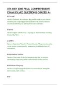 UTA INSY 2303 FINAL COMPREHENSIVE&NewLine;EXAM SOLVED QUESTIONS GRADED A&plus;&NewLine;
