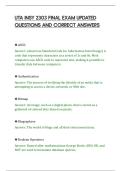 UTA INSY 2303 FINAL EXAM UPDATED&NewLine;QUESTIONS AND CORRECT ANSWERS