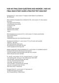 NUR 445 FINAL EXAM QUESTIONS AND ANSWERS &vert; NUR 445 FINAL EXAM STUDY GUIDE & PRACTICE TEST 2026&sol;2027