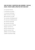 NUR 445 EXAM 1 QUESTIONS AND ANSWERS &vert; NUR 445 EXAM 1 STUDY GUIDE & PRACTICE TEST 2026&sol;2027