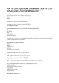 NUR 445 EXAM 2 QUESTIONS AND ANSWERS &vert; NUR 445 EXAM 2 STUDY GUIDE & PRACTICE TEST 2026&sol;2027