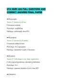 UTA NURS 5315 FULL QUESTIONS AND&NewLine;CORRECT ANSWERS FINAL PAPER
