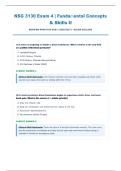 NSG 3130 Exam 4 &lpar;PDF&rpar; &vert; 2026&sol;27 Fundamental Concepts & Skills II Q&A &vert; Instant PDF
