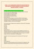 AZ ROC &ndash; CR-27 LANDSCAPING CONTRACTOR EXAM 200 PRACTICE &NewLine;QUESTIONS WITH VERIFIED ANSWERS & DETAILED RATIONALES &NewLine;2026&sol;2027 EDITION &vert; A&plus; GRADED 