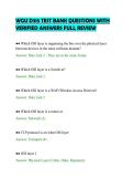 WGU D315 TEST BANK QUESTIONS WITH&NewLine;VERIFIED ANSWERS FULL REVIEW&NewLine;