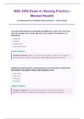 NSG 3450 Exam 4 &lpar; PDF&rpar; &vert; &lpar;2026&rpar; Mental Health Nursing &sol; Exam Questions Plus Rationales &vert; Comprehensive Psych Nursing Review &vert; Instant Pdf Download