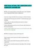WGU D320 ACTUAL TEST QUESTIONS WITH&NewLine;COMPLETE ANSWER KEY