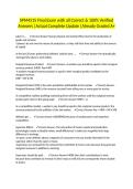 SPM4515 Final Exam with all Correct & 100&percnt; Verified Answers &vert;Actual Complete Update &vert;Already Graded A&plus;