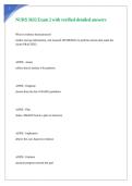NURS 3632 Exam 2 with verified detailed answers