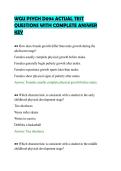WGU PSYCH D094 ACTUAL TEST&NewLine;QUESTIONS WITH COMPLETE ANSWER&NewLine;KEY&NewLine;