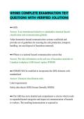 WHMIS COMPLETE EXAMINATION TEST&NewLine;QUESTIONS WITH VERIFIED SOLUTIONS