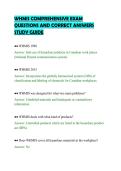 WHMIS COMPREHENSIVE EXAM&NewLine;QUESTIONS AND CORRECT ANSWERS&NewLine;STUDY GUIDE