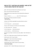 NURS 445 TEST 1 QUESTIONS AND ANSWERS &vert; NURS 445 TEST 1 STUDY GUIDE & PRACTICE TEST 2026&sol;2027