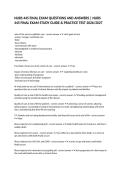 NURS 445 FINAL EXAM QUESTIONS AND ANSWERS &vert; NURS 445 FINAL EXAM STUDY GUIDE & PRACTICE TEST 2026&sol;2027&NewLine;&NewLine;