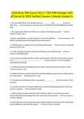 GCSS-Army TDA Course Test 1 &sol; TDA PHR Manager with all Correct & 100&percnt; Verified Answers &vert;Already Graded A&plus;