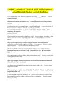 CPD Exit Exam with all Correct & 100&percnt; Verified Answers &vert;Actual Complete Update &vert;Already Graded A&plus;