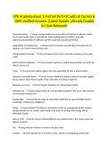 CPD Academy Exam 1&colon; Full Set W&sol;O IVC with all Correct & 100&percnt; Verified Answers &vert;Latest Update &vert;Already Graded A&plus; &lpar;Just Released&rpar;