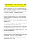 CPD Detective Study Guide with all Correct & 100&percnt; Verified Answers &vert;Latest Version &vert;Already Graded A&plus;