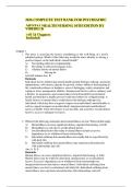 2026 COMPLETE TEST BANK FOR PSYCHIATRIC MENTAL HEALTH NURSING 10TH EDITION BY VIDEBECK &lpar;All 24 Chapters Included&rpar;