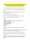 CPD Exam &num;1 with all Correct & 100&percnt; Verified Answers &vert;Actual Complete Update &vert;Already Graded A&plus;