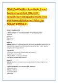 CPAN &lpar;Certified Post Anesthesia Nurse&rpar; &NewLine;Practice Exam&vert; YEAR 2026&ndash;2027 &vert; &NewLine;Comprehensive 100-Question Practice Test &NewLine;with Answers & Rationales&vert; Pdf Access &NewLine;ALREADY GRADED A&plus;&period;