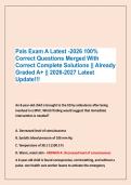 Pals Exam A Latest -2026 100&percnt; &NewLine;Correct Questions Merged With &NewLine;Correct Complete Solutions &vert;&vert; Already &NewLine;Graded A&plus; &vert;&vert; 2026-2027 Latest &NewLine;Update&excl;&excl;&excl;
