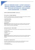 NSG 223 HERZING EXAM 1 LATEST 2026&sol;2027 &vert; MEDICAL-SURGICAL NURSING II &vert; 40 VERIFIED Q&A &vert; DETAILED RATIONALES &vert; NGN-ALIGNED &vert; PASS GUARANTEED &ndash; A&plus; GRADED