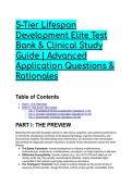 2026&sol;2027 S-Tier Lifespan Development Elite Test Bank & Clinical Study Guide &vert; Advanced Application Questions & Rationales