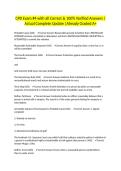 CPD Exam &num;4 with all Correct & 100&percnt; Verified Answers &vert;Actual Complete Update &vert;Already Graded A&plus;