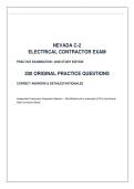 Nevada C-2 Electrical Contractor Exam &vert; Questions and Well Detailed Answers