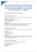 NSG 223 HERZING MODULE 1 EXAM 2026&sol;2027 &vert; MEDICAL-SURGICAL NURSING II &vert; 40 VERIFIED Q&A &vert; DETAILED RATIONALES &vert; NGN-ALIGNED &vert; PASS GUARANTEED &ndash; A&plus; GRADED