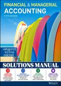 Solutions Manual &mdash; Financial and Managerial Accounting&comma; 5th Edition &lpar;Weygandt&comma; Kimmel&comma; Mitchell&comma; 2025&rpar; &vert; All Chapters 1-25 Covered